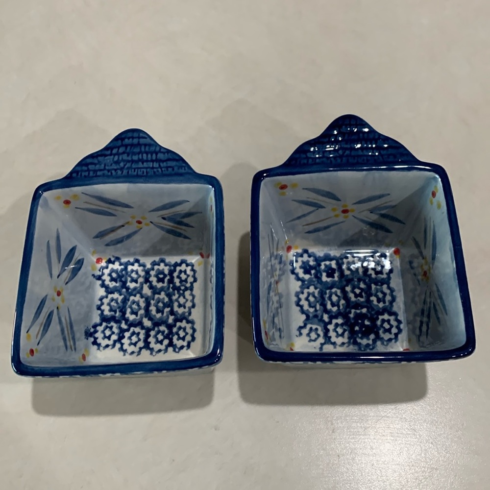 Temp-tations Old World Blue Ramekins. Set of 2.
